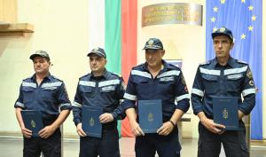 София - Награждаването на пожарникарите-спасители