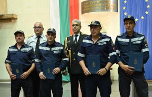 София - Награждаването на пожарникарите-спасители