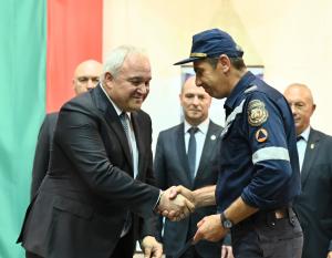 София - Награждаването на пожарникарите-спасители