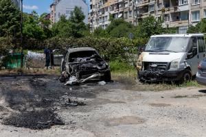 София – Изгорели автомобили на паркинг в квартал ‘’Надежда‘’ия