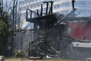 Бургас - Слънчев бряг - пожар в магазин за хранителни стоки