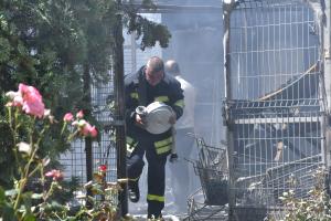 Бургас - Слънчев бряг - пожар в магазин за хранителни стоки