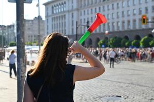 София – Първи протест срещу Румен Радев