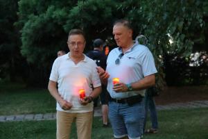 София - Нощно бдение пред Мемориала на жертвите от комунистическия режим