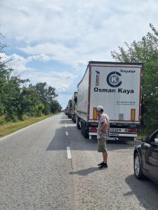 Километрична опашка на пътя Русе-Бяла след тежката катастрофа с четири жертви