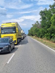 Русе-Бяла - Километрична опашка на пътя, заради тежка катастрофа