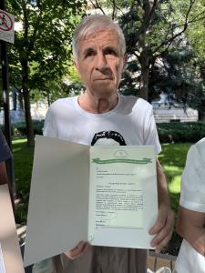 Плевен - Васил Копчев носител на награда на фондация ''Васил Левски''