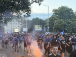 Феновете на "Левски" загряват за предстоящия двубой с АЕК