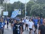 Феновете на "Левски" загряват за предстоящия двубой с АЕК