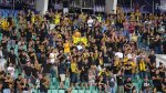 Агитката на гръцкия АЕК е на сектор "Г", гостите на мача са в ложите