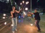 Хора с увреждания излязоха на нощно шествие за достъпна среда в София