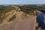 Резерват Сребърна, Силистра - екстремна суша - спасителна операция по изпомпване на вода от Дунава за поддържане на пресъхващото езеро