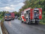 Тежка катастрофа между два тира затвори пътя край Петревене и Румянцево
