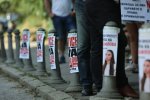 Пред посолството на Северна Македония се провежда протест в защита на Ива Михайлова (Снимките се обновяват )