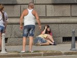 Задържаха младежи за бой пред парламента