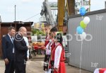 Премиерът Радев е в Белослав за церемонията по пускане на вода на нов ферибот