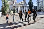 София - Протест срещу неделното хоро пред Народния театър
