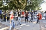 София - Протест срещу неделното хоро пред Народния театър