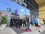 София - Протест на БОЕЦ пред Руския културен център
