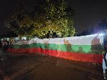 Протест пред посолството на Русия с призив: „СТОП на руската агресия - Митрофанова ВЪН!“
