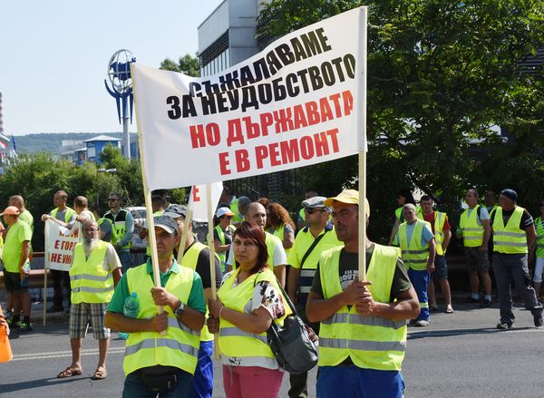 Протеста на превозвачите във Варна